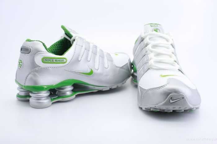 vertes et argentees chaussures nike shox nz (1)
